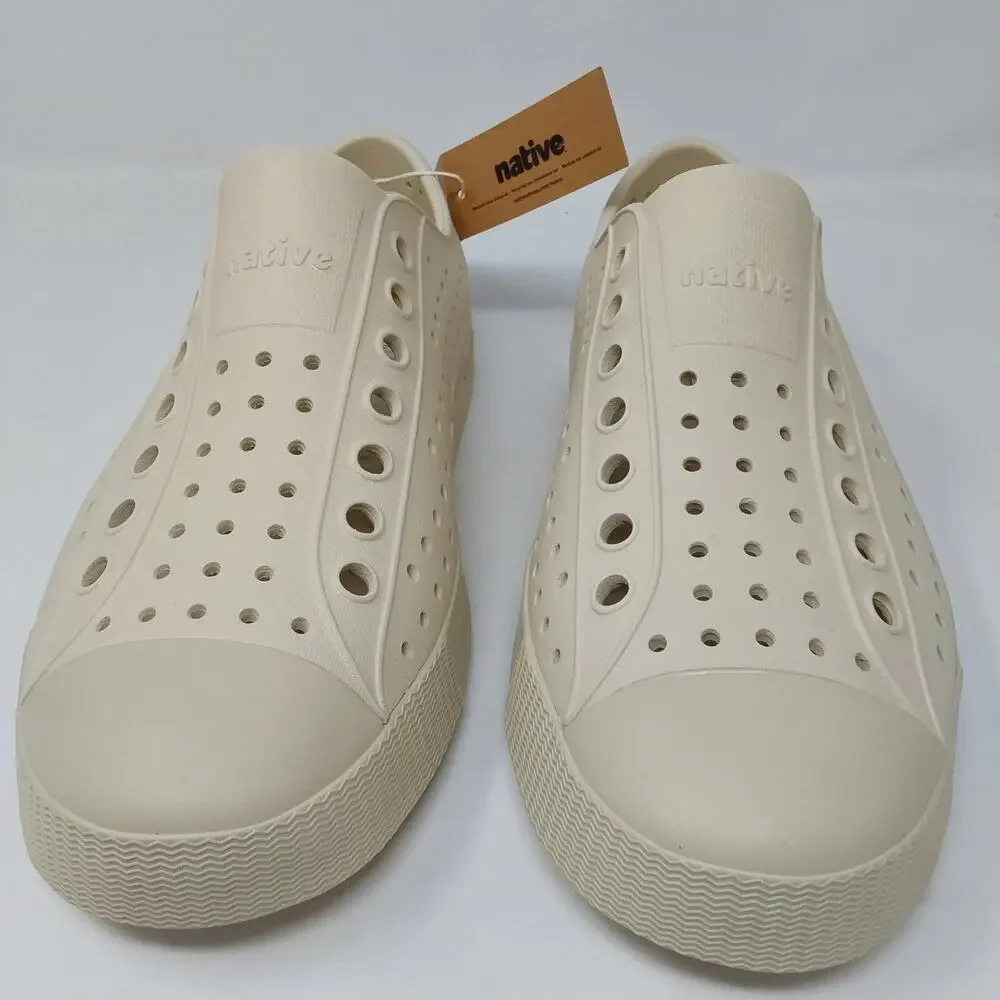 Native Shoes Jefferson Bone White Slip On Water Shoes Men's 6 Women's 8 NWB